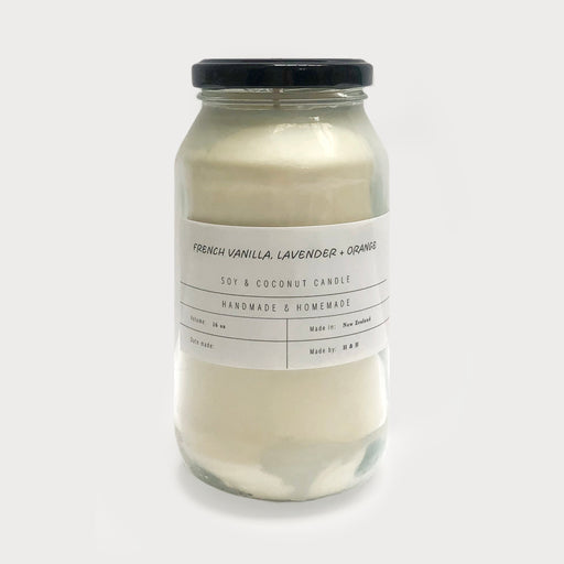 French Vanilla, Lavender & Orange - Soy Candle