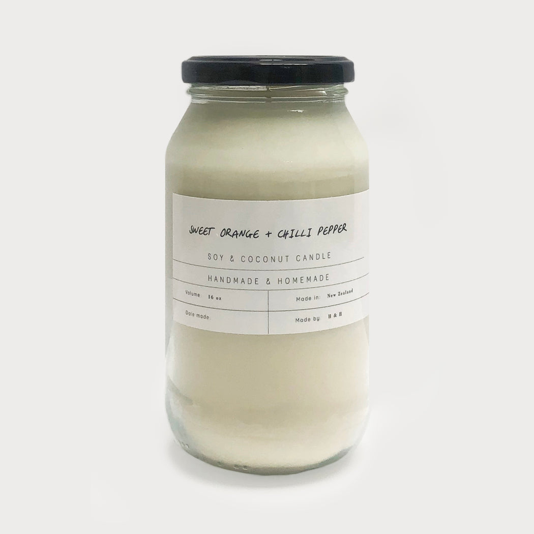 Sweet Orange & Chilli Pepper - Soy Candle